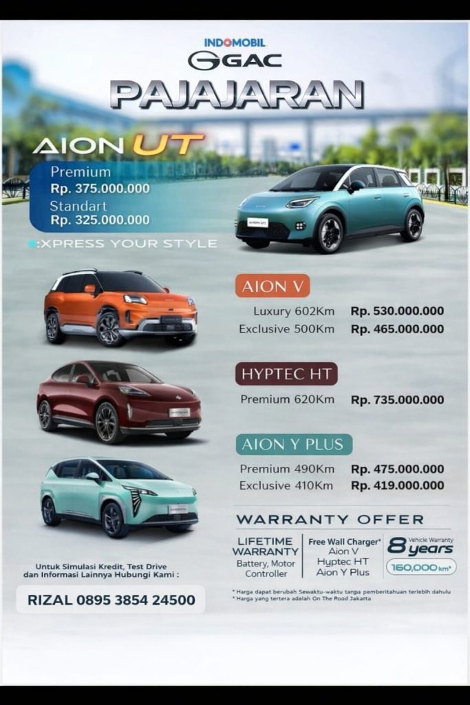 harga mobil aion